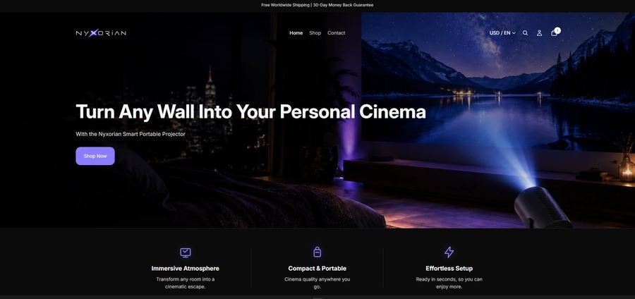 Portfolio site για product brand — κατασκευή ιστοσελίδων από GX Studio